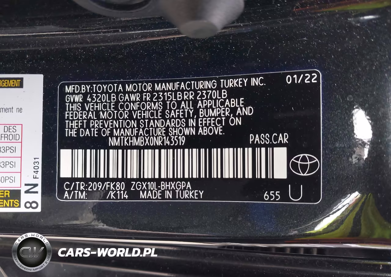 2022 Toyota C-Hr Xle VIN:NMTKHMBX0NR143519 - 9