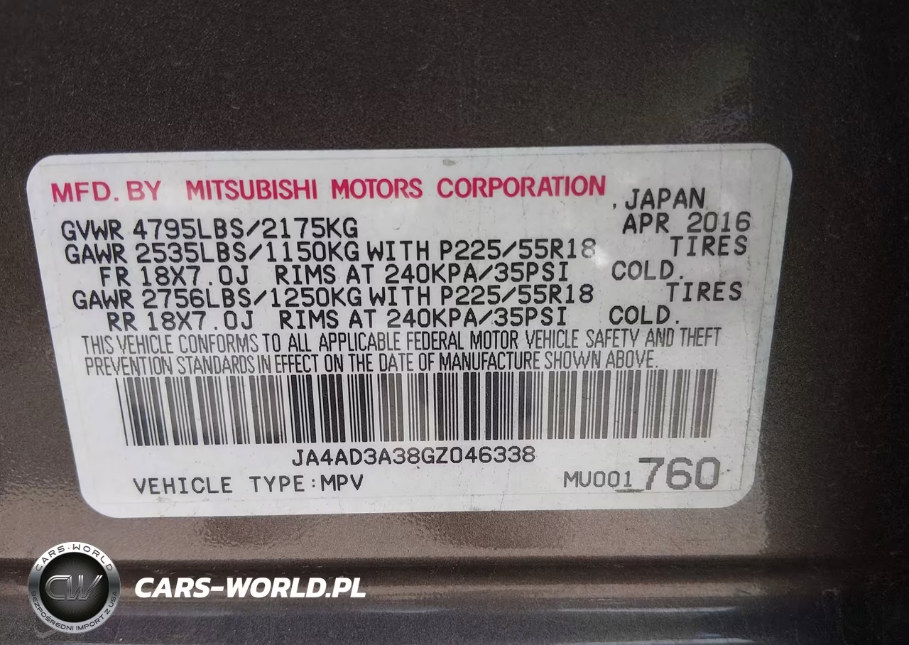 2016 Mitsubishi Outlander Sel VIN:JA4AD3A38GZ046338 - 9