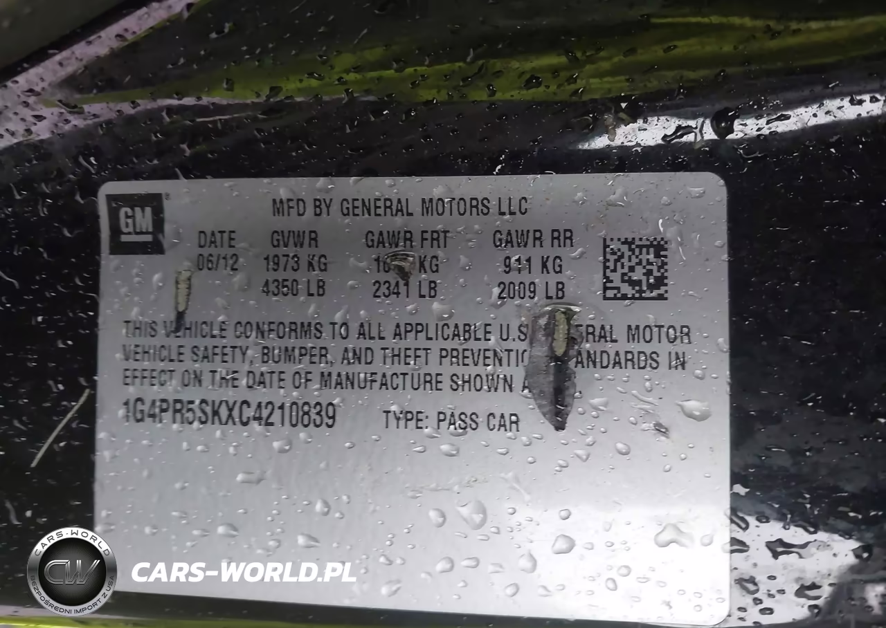 2012 Buick Verano Convenience Group VIN:1G4PR5SKXC4210839 - 9