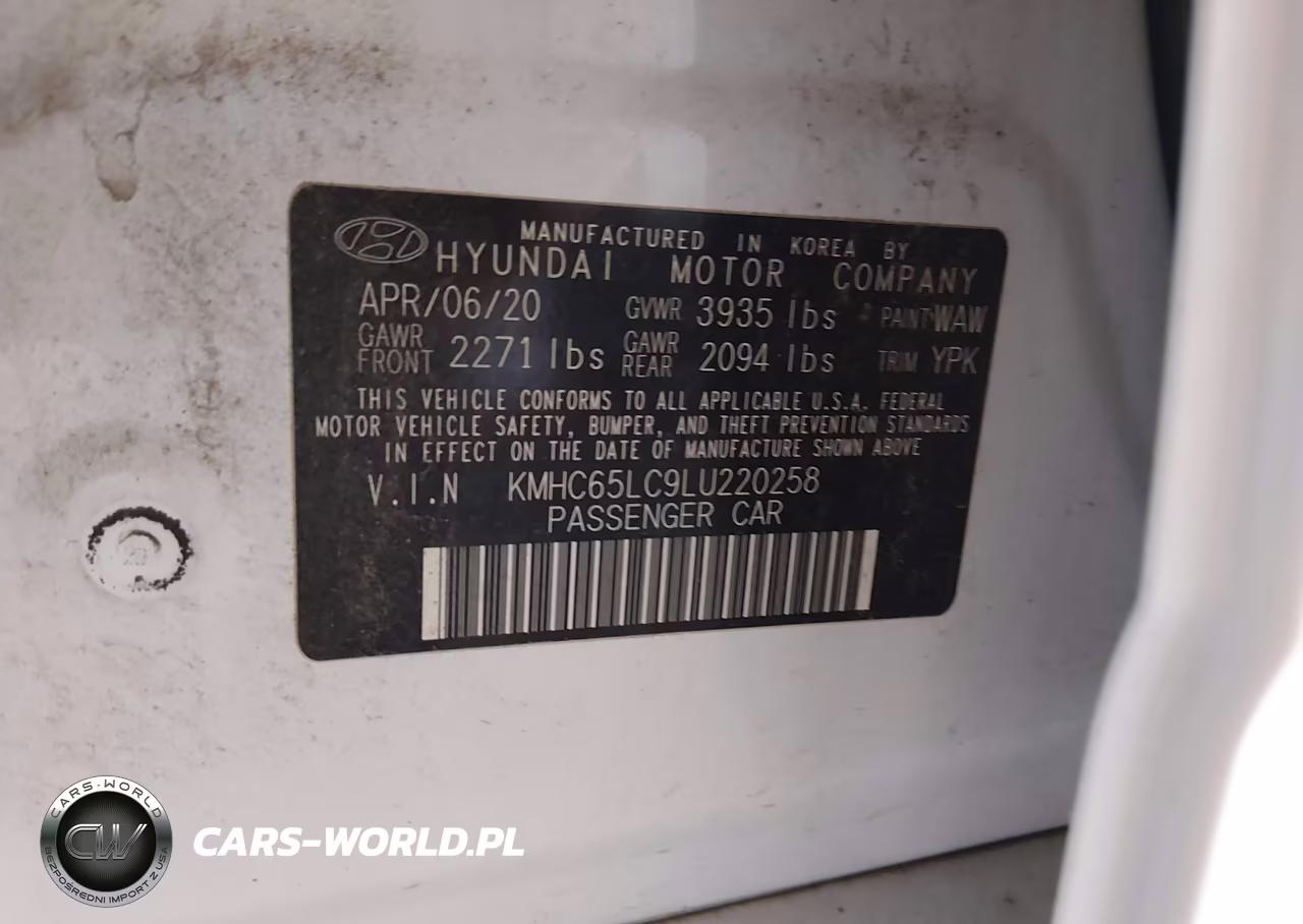 2020 Hyundai Ioniq Hybrid Blue VIN:KMHC65LC9LU220258 - 9