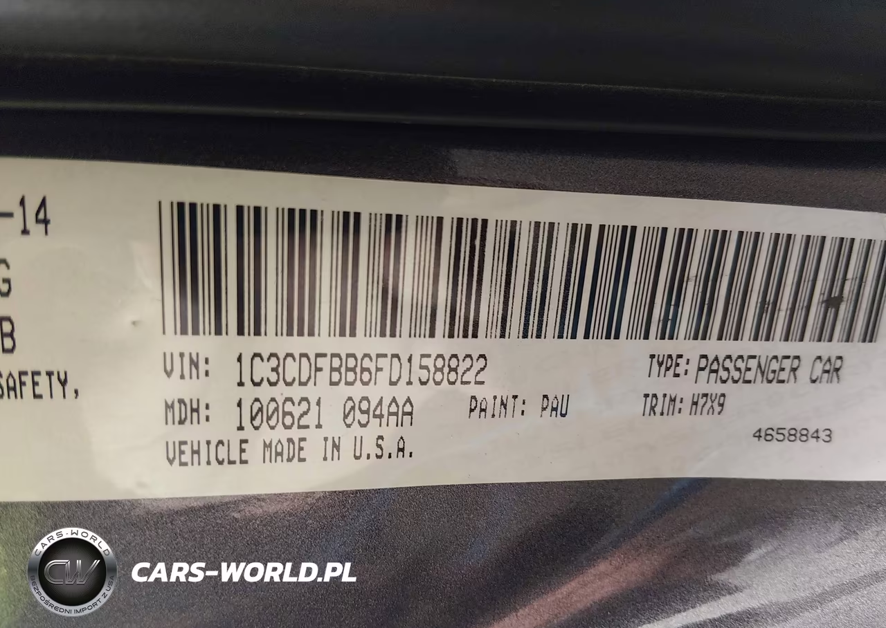 2015 Dodge Dart Sxt VIN:1C3CDFBB6FD158822 - 9