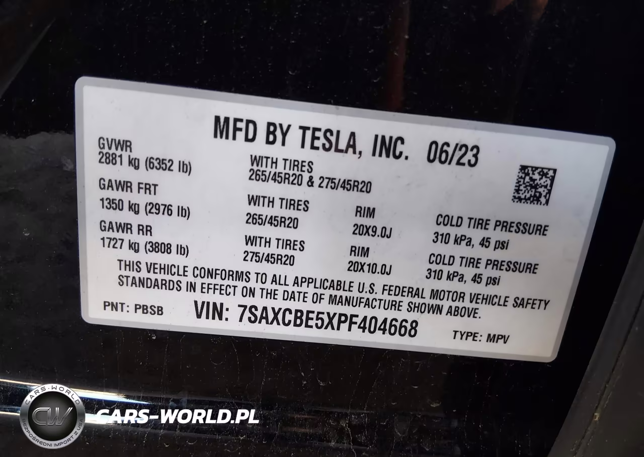 2023 Tesla Model X Dual Motor All-Wheel Drive-Standard Range VIN:7SAXCBE5XPF404668 - 9