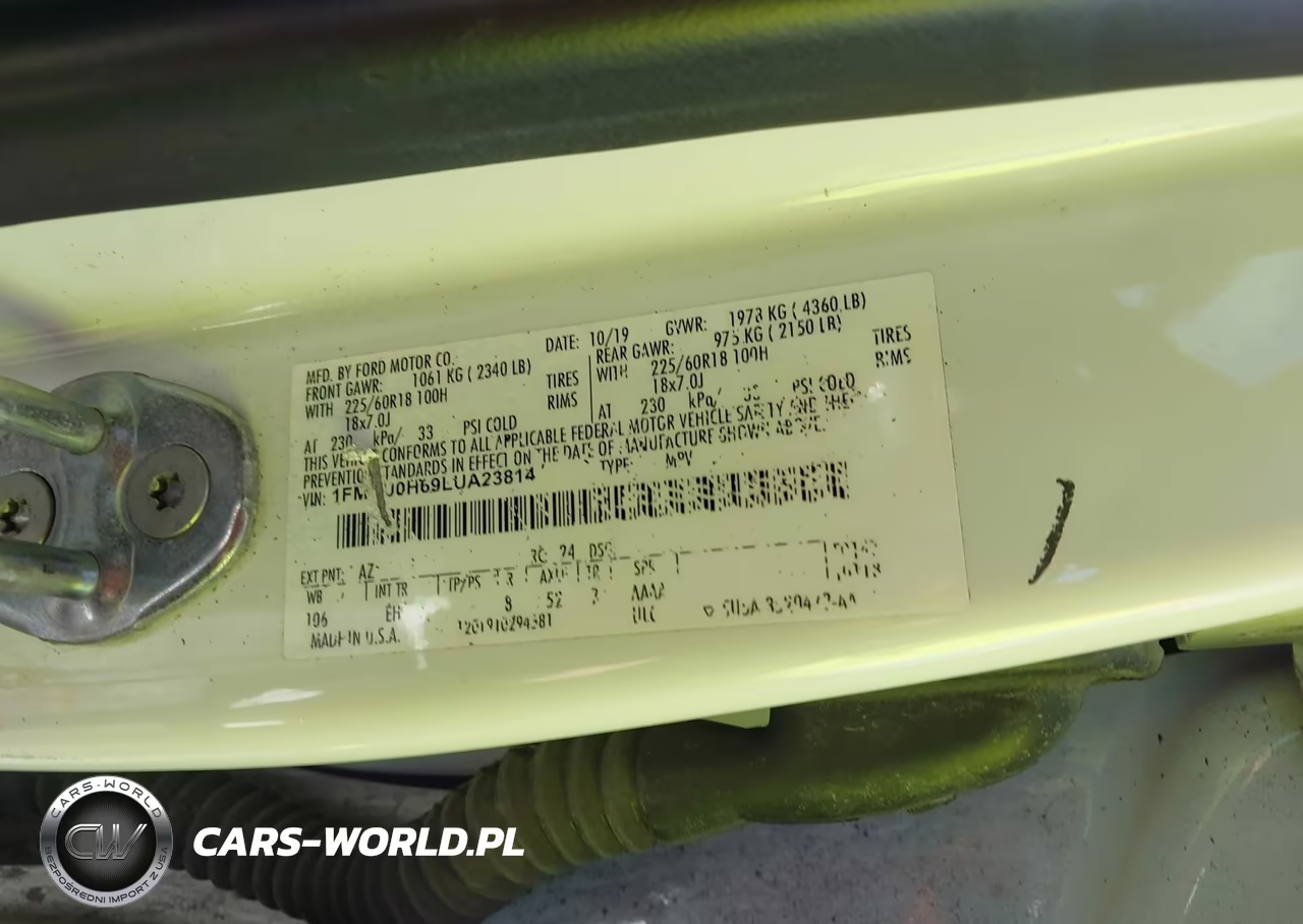 2020 Ford Escape Sel VIN:1FMCU0H69LUA23814 - 9