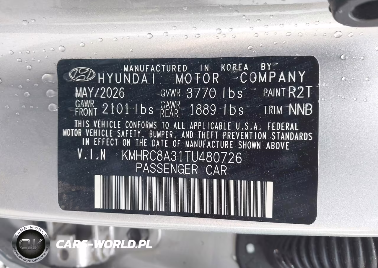 2026 Hyundai Venue Sel VIN:KMHRC8A31TU480726 - 9