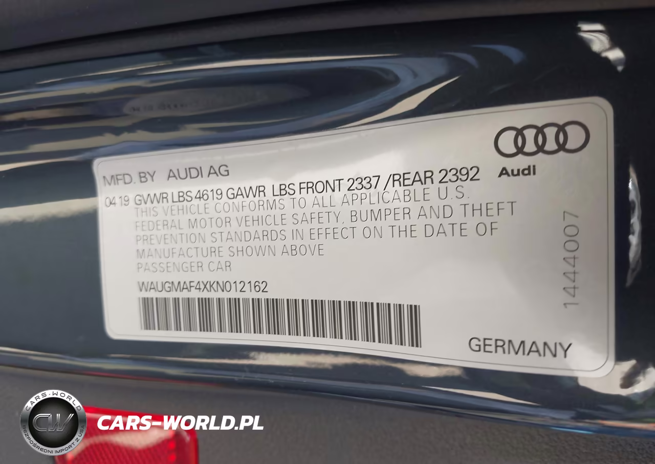 2019 Audi A4 40 Titanium Premium VIN:WAUGMAF4XKN012162 - 9