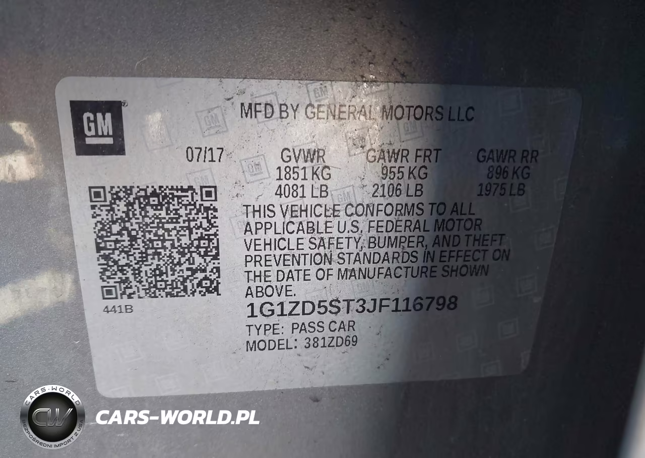 2018 Chevrolet Malibu Lt VIN:1G1ZD5ST3JF116798 - 9