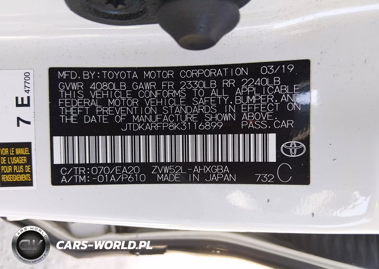 2019 Toyota Prius Prime Premium VIN:JTDKARFP8K3116899 - 9