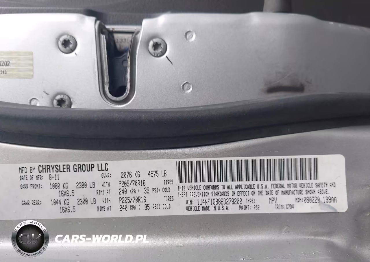 2011 Jeep Patriot Sport VIN:1J4NF1GB8BD278202 - 9