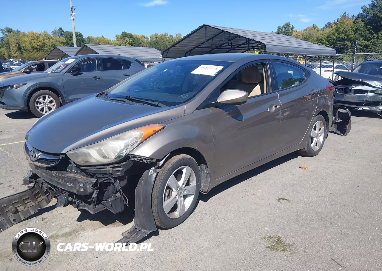 2013 Hyundai Elantra Gls Pzev VIN:5NPDH4AE7DH319254 - 2