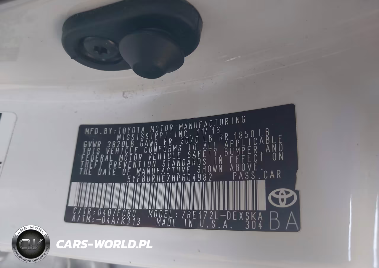 2017 Toyota Corolla Se VIN:5YFBURHEXHP604982 - 9