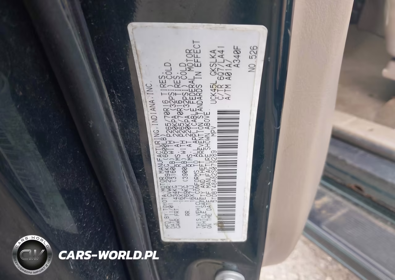 2002 Toyota Sequoia Limited VIN:5TDBT48A82S079289 - 9