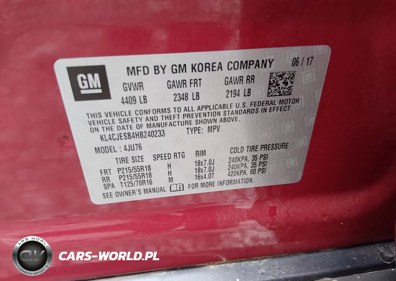 2017 Buick Encore Preferred VIN:KL4CJESB4HB240233 - 9