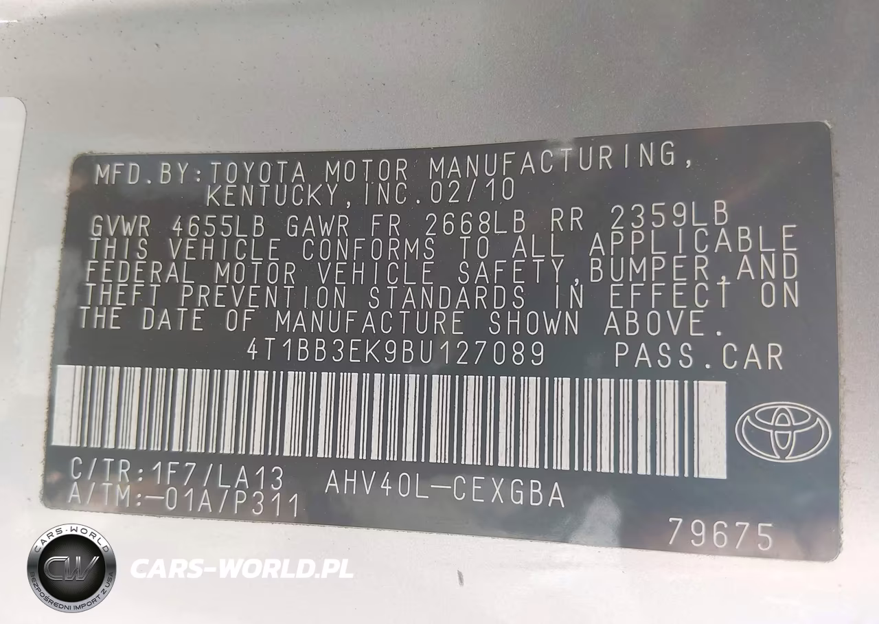 2011 Toyota Camry Hybrid VIN:4T1BB3EK9BU127089 - 9