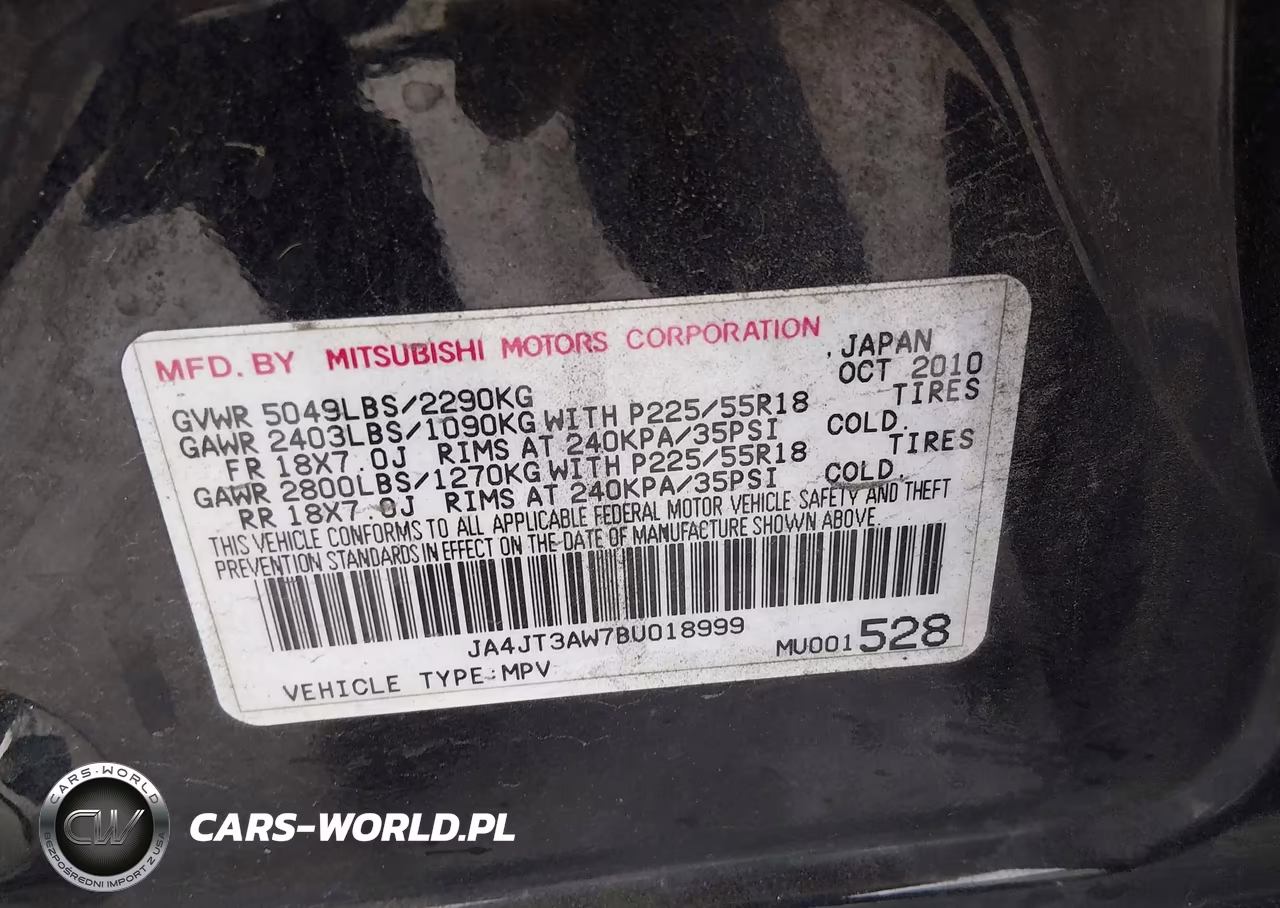 2011 Mitsubishi Outlander Se VIN:JA4JT3AW7BU018999 - 9