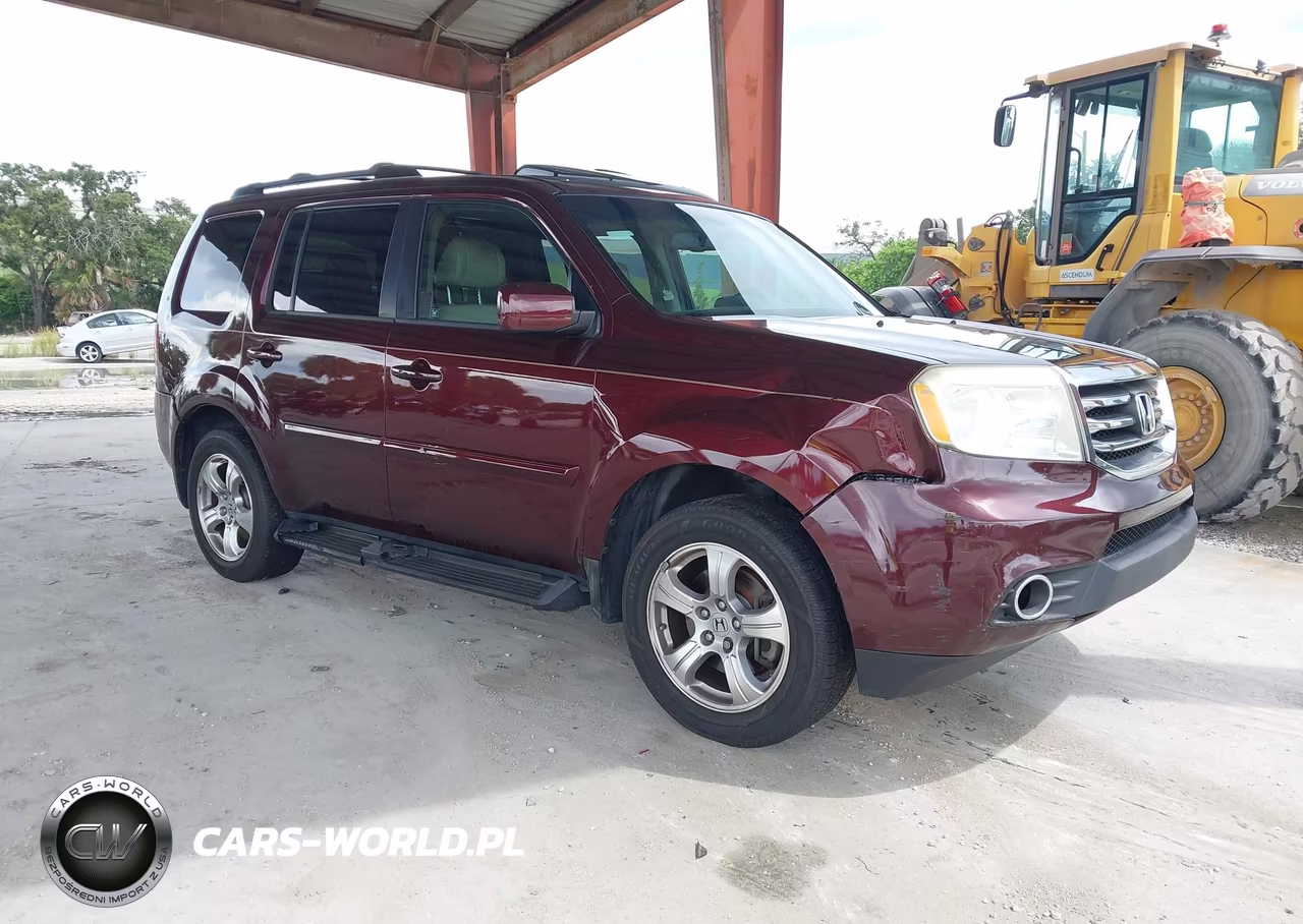 2012 Honda Pilot Ex-L VIN:5FNYF3H58CB015841 - 1