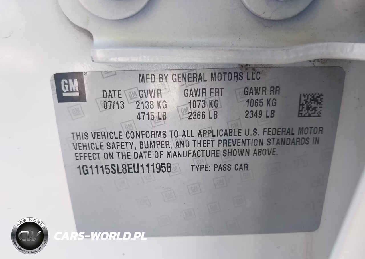 2014 Chevrolet Impala 1Lt VIN:1G1115SL8EU111958 - 9