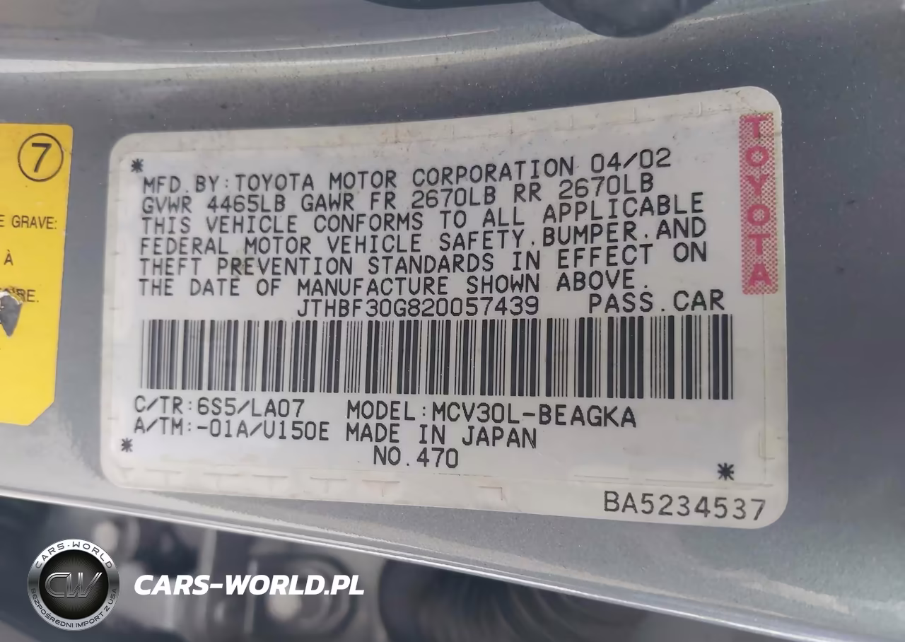 2002 Lexus Es 300 VIN:JTHBF30G820057439 - 9