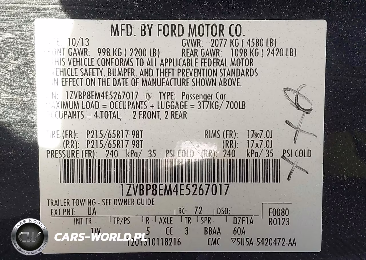 2014 Ford Mustang V6 VIN:1ZVBP8EM4E5267017 - 9