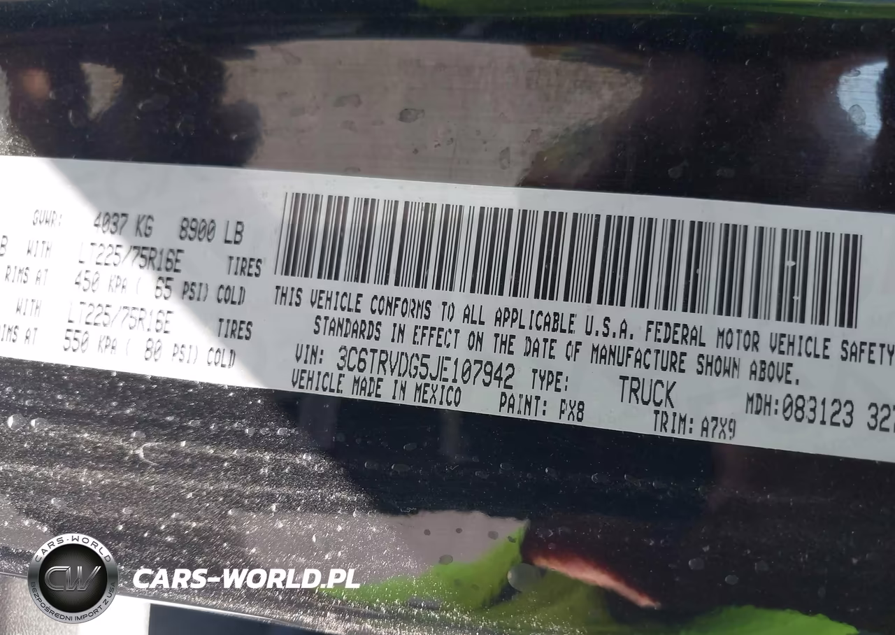 2018 Ram Promaster High Roof VIN:3C6TRVDG5JE107942 - 9