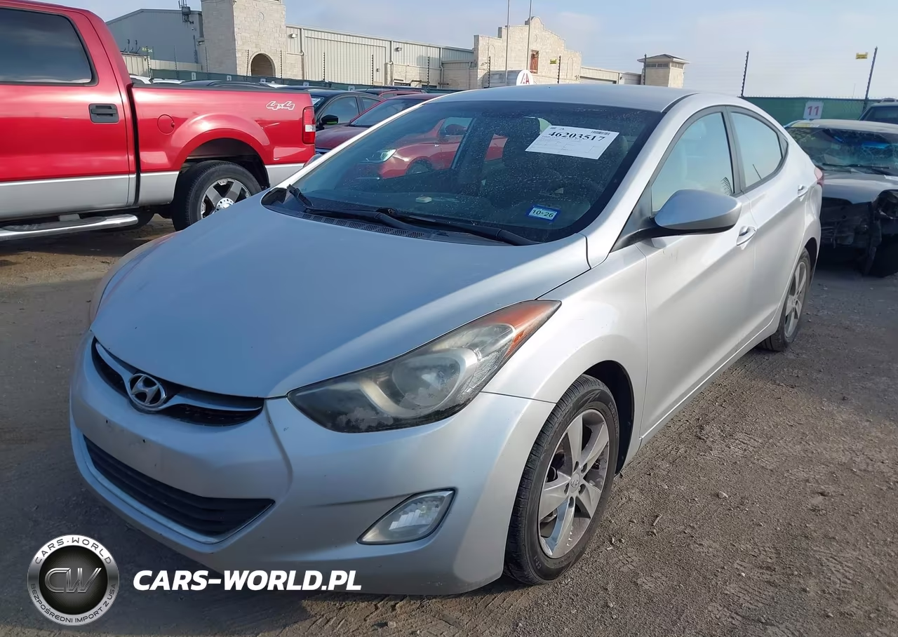 2013 Hyundai Elantra Gls VIN:KMHDH4AE4DU640296 - 2