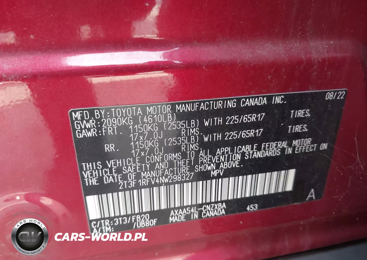 2022 Toyota Rav4 Le VIN:2T3F1RFV4NW298327 - 9