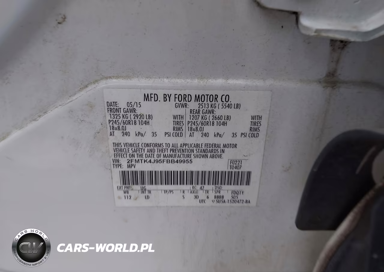 2015 Ford Edge Sel VIN:2FMTK4J95FBB49955 - 9