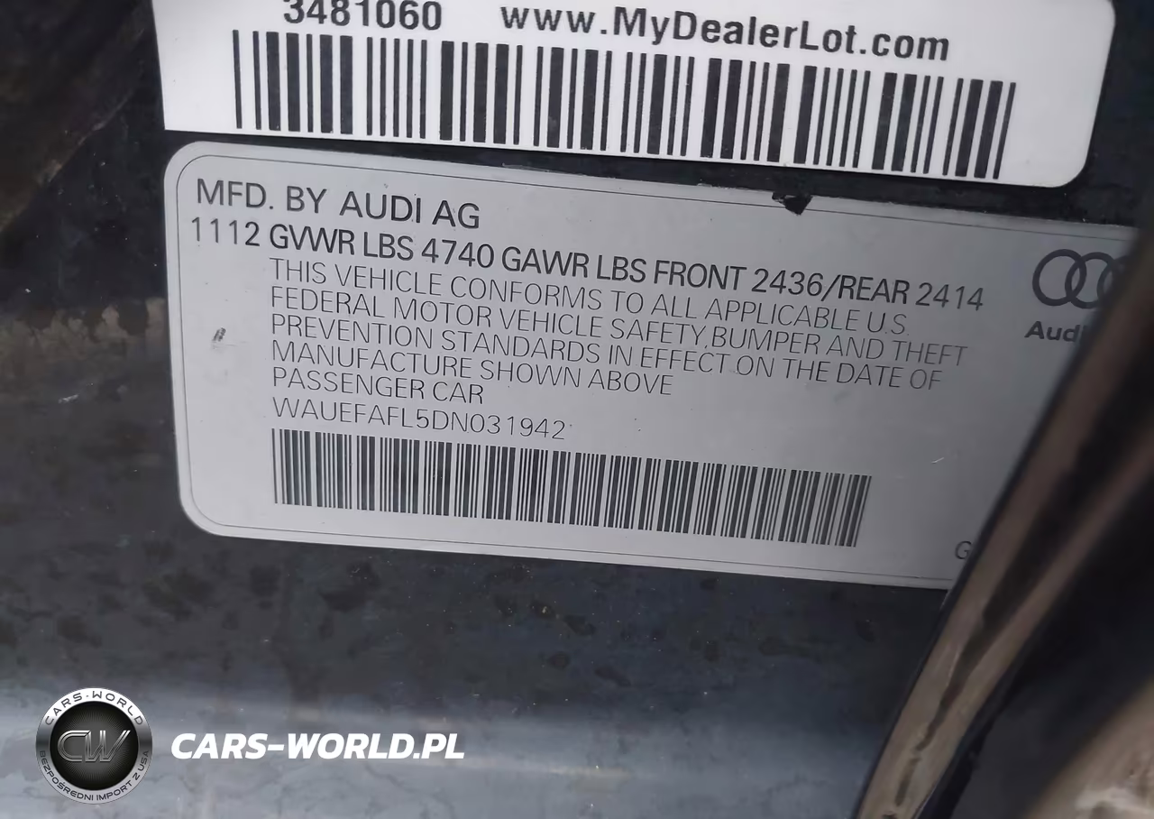 2013 Audi A4 Premium Plus VIN:WAUEFAFL5DN031942 - 9