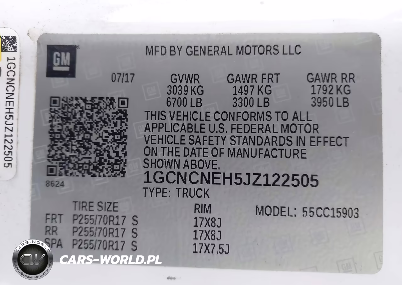 2018 Chevrolet Silverado 1500 Wt VIN:1GCNCNEH5JZ122505 - 9