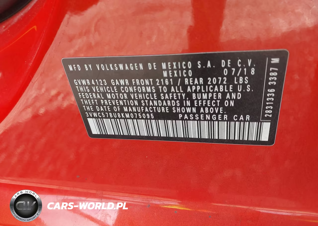 2019 Volkswagen Jetta 1.4T R-Line-1.4T S-1.4T Se VIN:3VWC57BU8KM075095 - 9