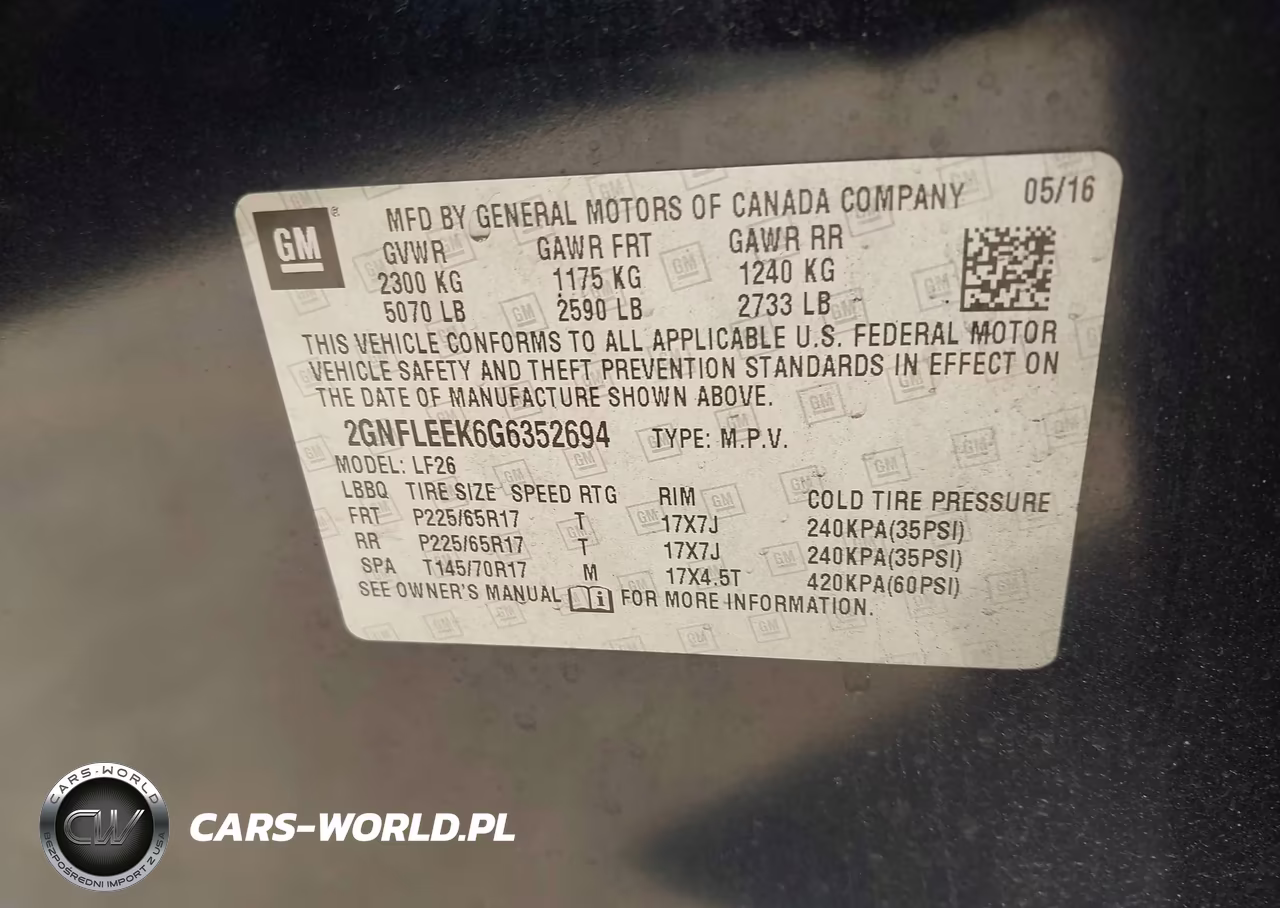 2016 Chevrolet Equinox Ls VIN:2GNFLEEK6G6352694 - 9