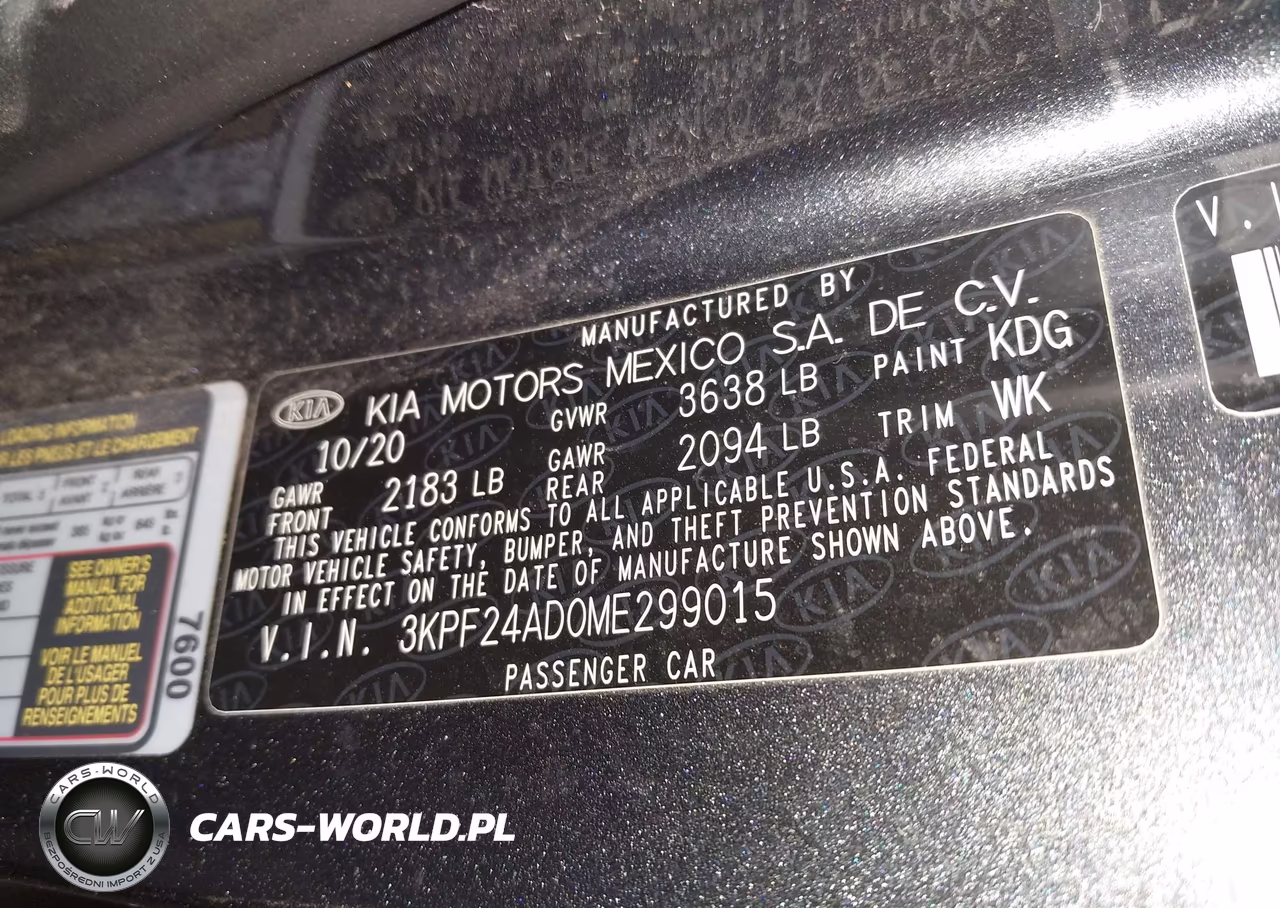 2021 Kia Forte Fe VIN:3KPF24AD0ME299015 - 9