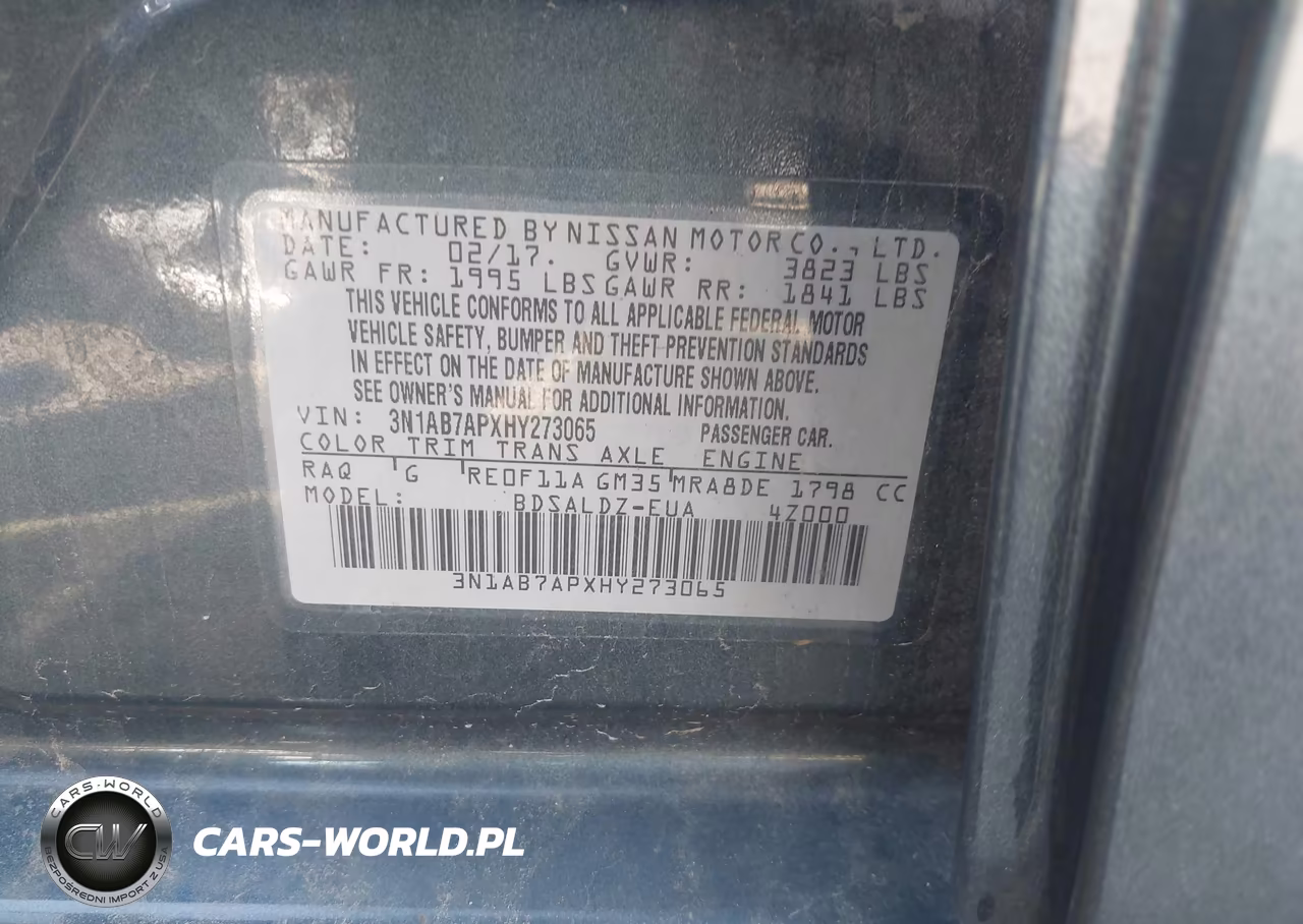 2017 Nissan Sentra Sv VIN:3N1AB7APXHY273065 - 9