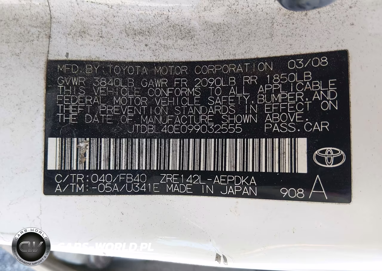 2009 Toyota Corolla Le VIN:JTDBL40E099032555 - 9