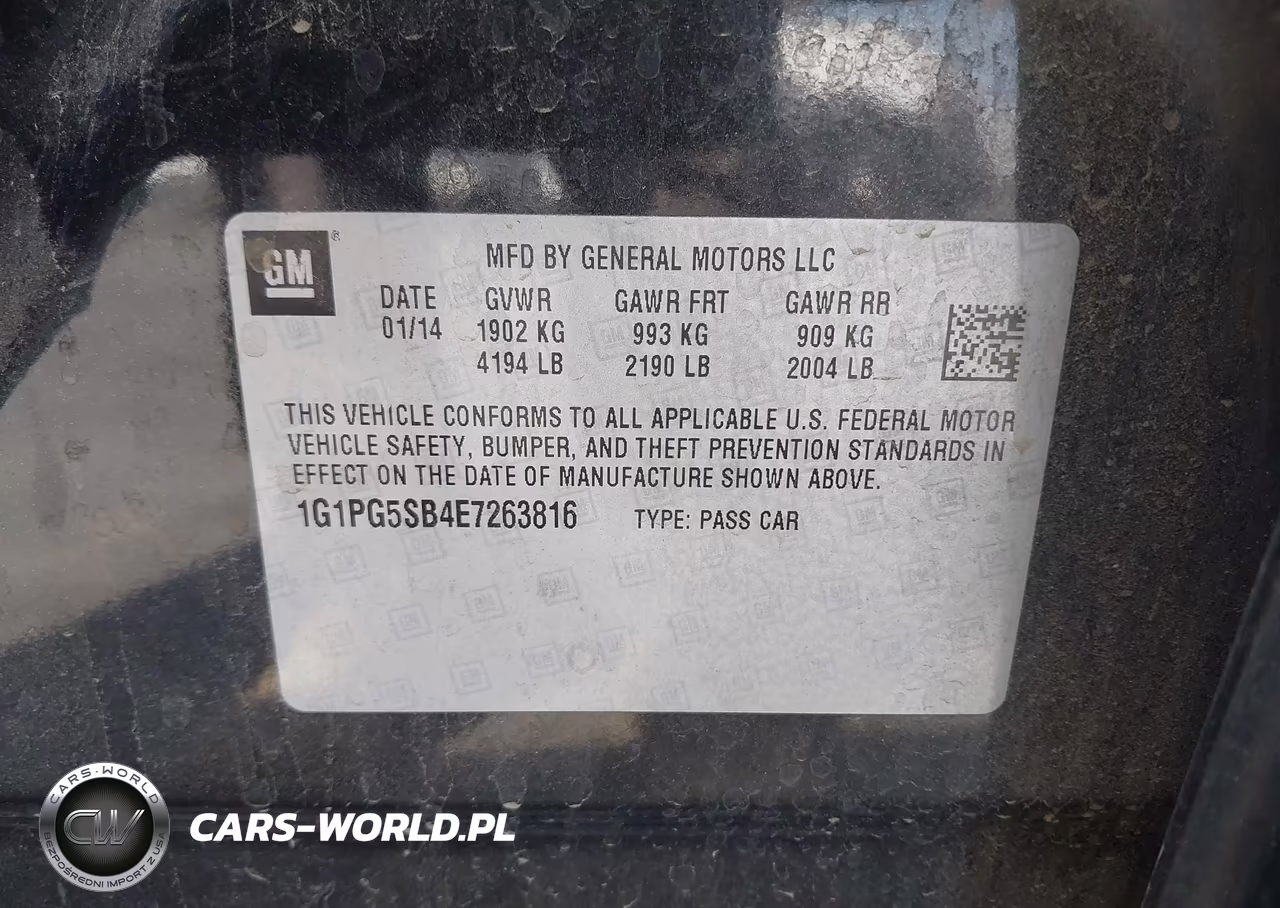 2014 Chevrolet Cruze Ltz VIN:1G1PG5SB4E7263816 - 9