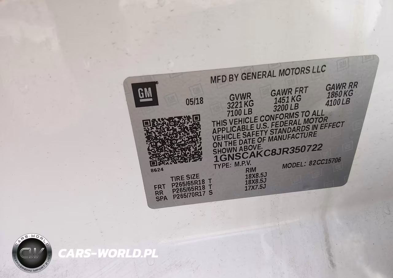2018 Chevrolet Tahoe Ls VIN:1GNSCAKC8JR350722 - 9