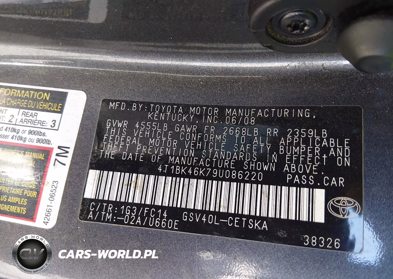 2009 Toyota Camry Se VIN:4T1BK46K79U086220 - 9