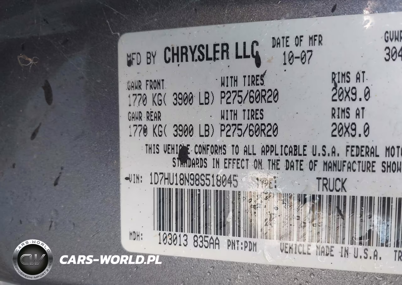 2008 Dodge Ram 1500 Slt VIN:1D7HU18N98S518045 - 9