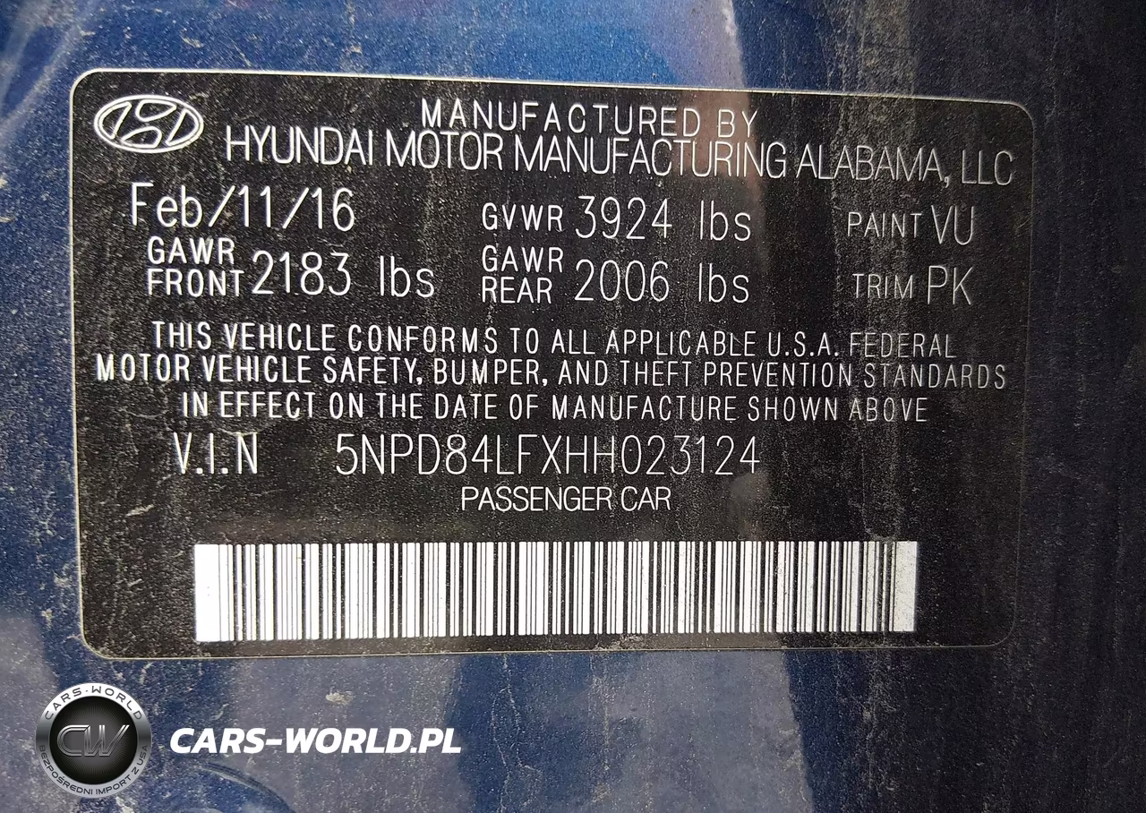 2017 Hyundai Elantra Se VIN:5NPD84LFXHH023124 - 9