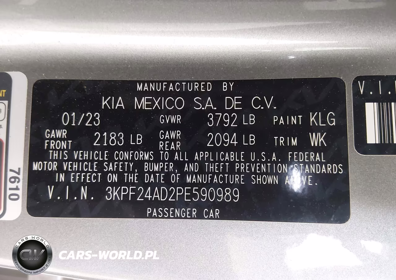 2023 Kia Fuerte Lxs VIN:3KPF24AD2PE590989 - 9