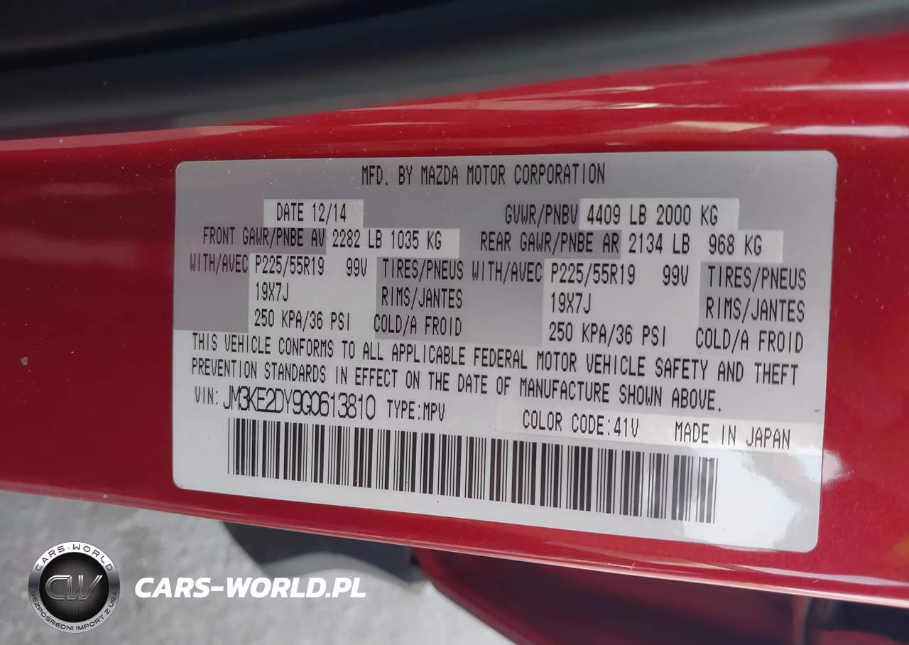 2016 Mazda Cx-5 Grand Touring VIN:JM3KE2DY9G0613810 - 9