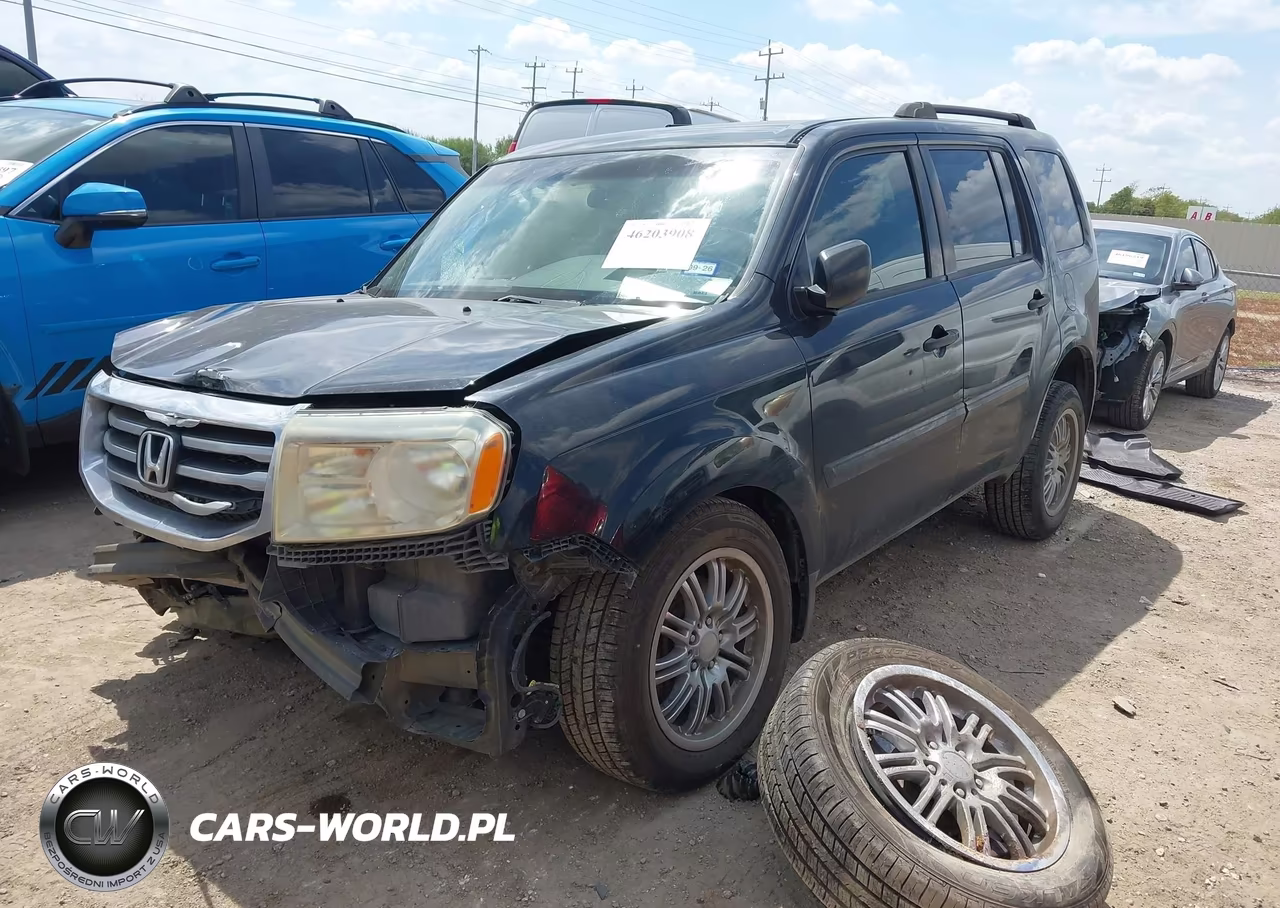 2012 Honda Pilot Lx VIN:5FNYF3H27CB009244 - 2