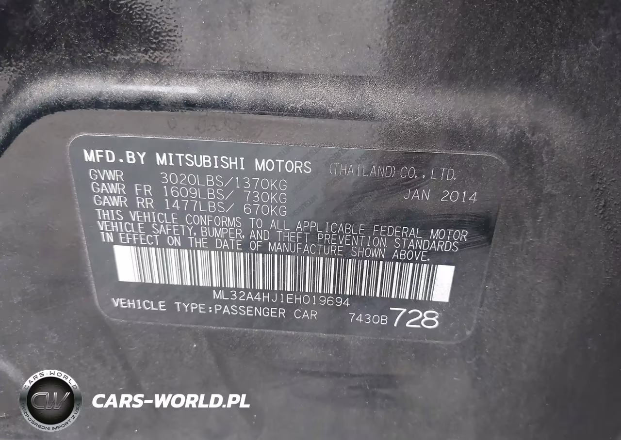 2014 Mitsubishi Mirage Es VIN:ML32A4HJ1EH019694 - 9