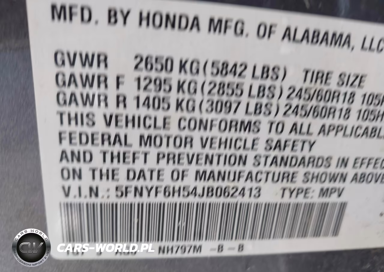 2018 Honda Pilot Ex-L VIN:5FNYF6H54JB062413 - 9