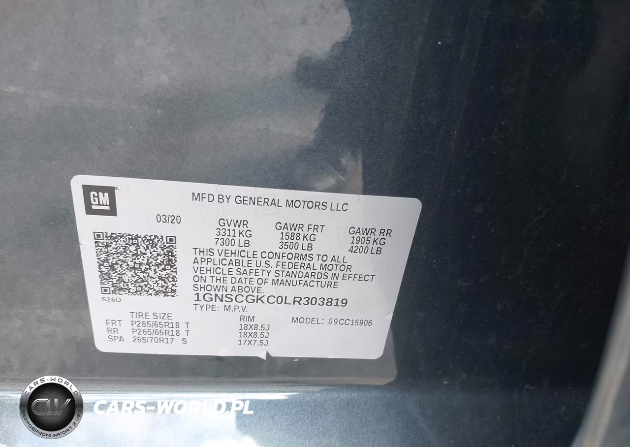 2020 Chevrolet Suburban 2Wd Ls VIN:1GNSCGKC0LR303819 - 9
