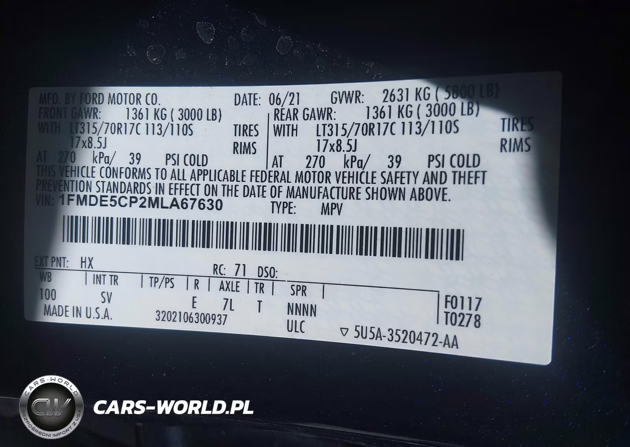 2021 Ford Bronco Black Diamond VIN:1FMDE5CP2MLA67630 - 9
