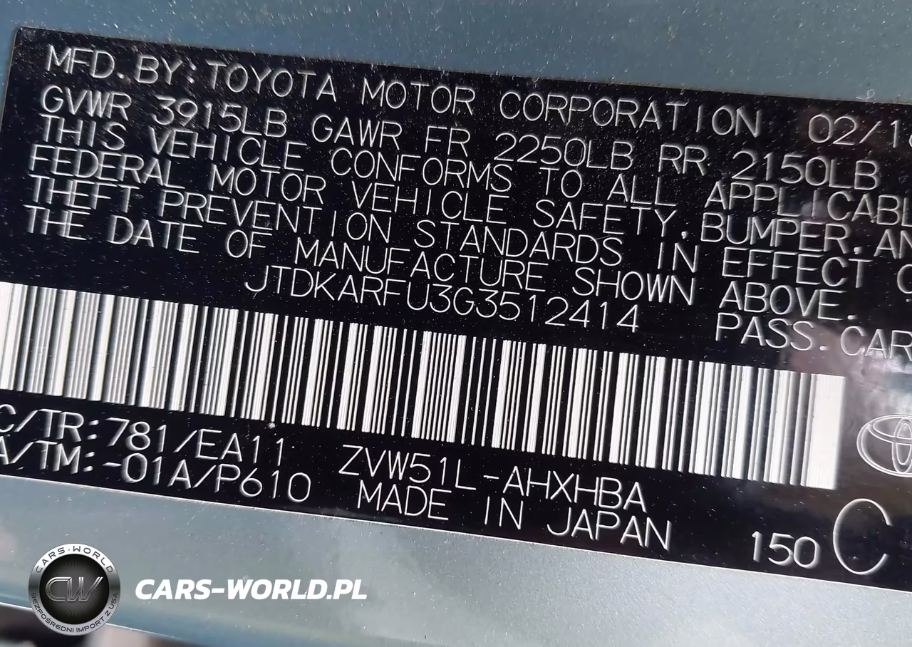 2016 Toyota Prius Three Touring VIN:JTDKARFU3G3512414 - 9