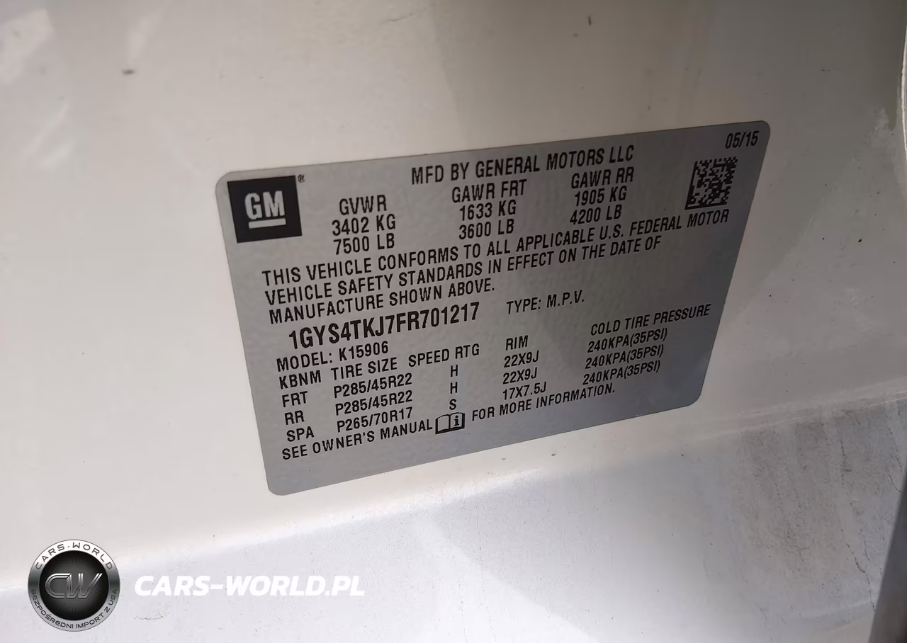 2015 Cadillac Escalade Esv Premium VIN:1GYS4TKJ7FR701217 - 9