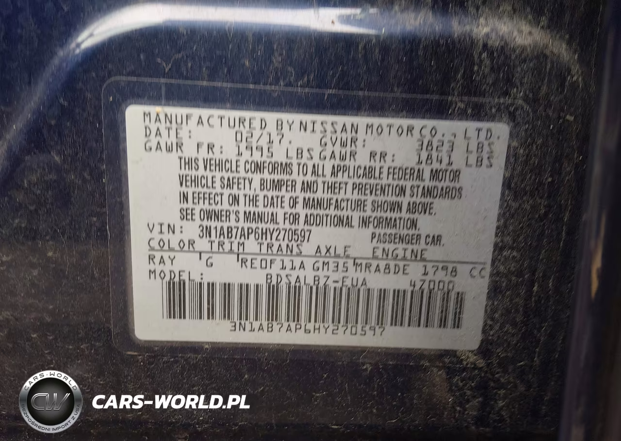 2017 Nissan Sentra S VIN:3N1AB7AP6HY270597 - 9