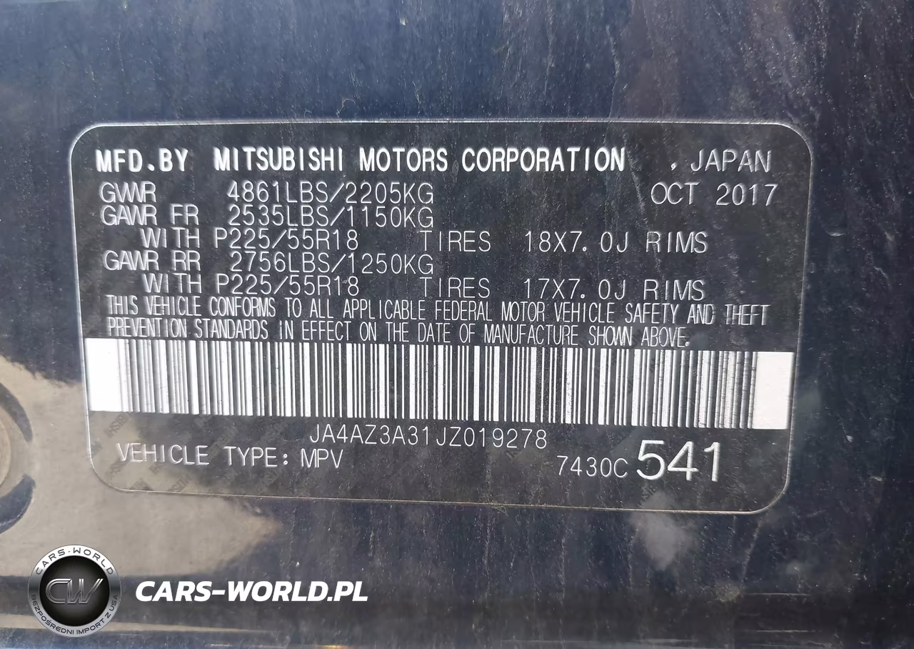 2018 Mitsubishi Outlander Le VIN:JA4AZ3A31JZ019278 - 9