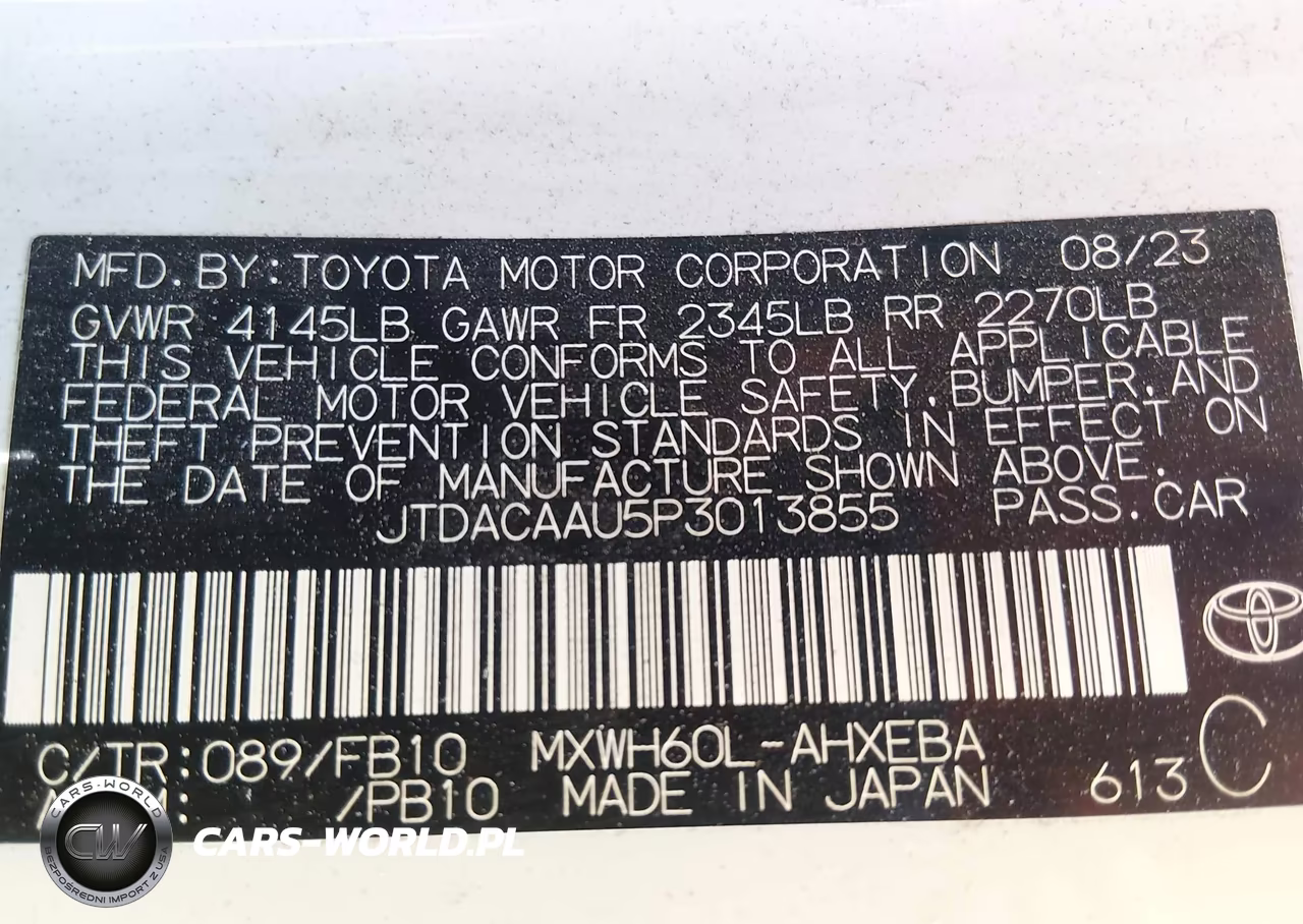 2023 Toyota Prius Le VIN:JTDACAAU5P3013855 - 9